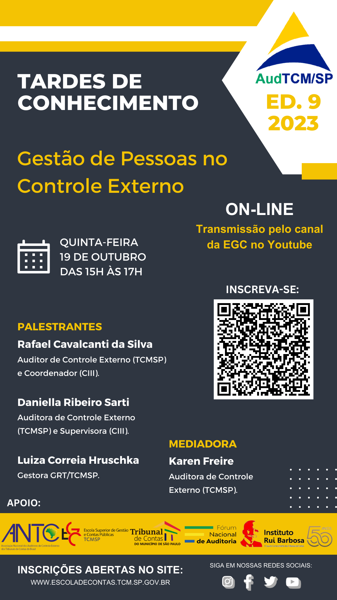 9 tardes de conhecimento