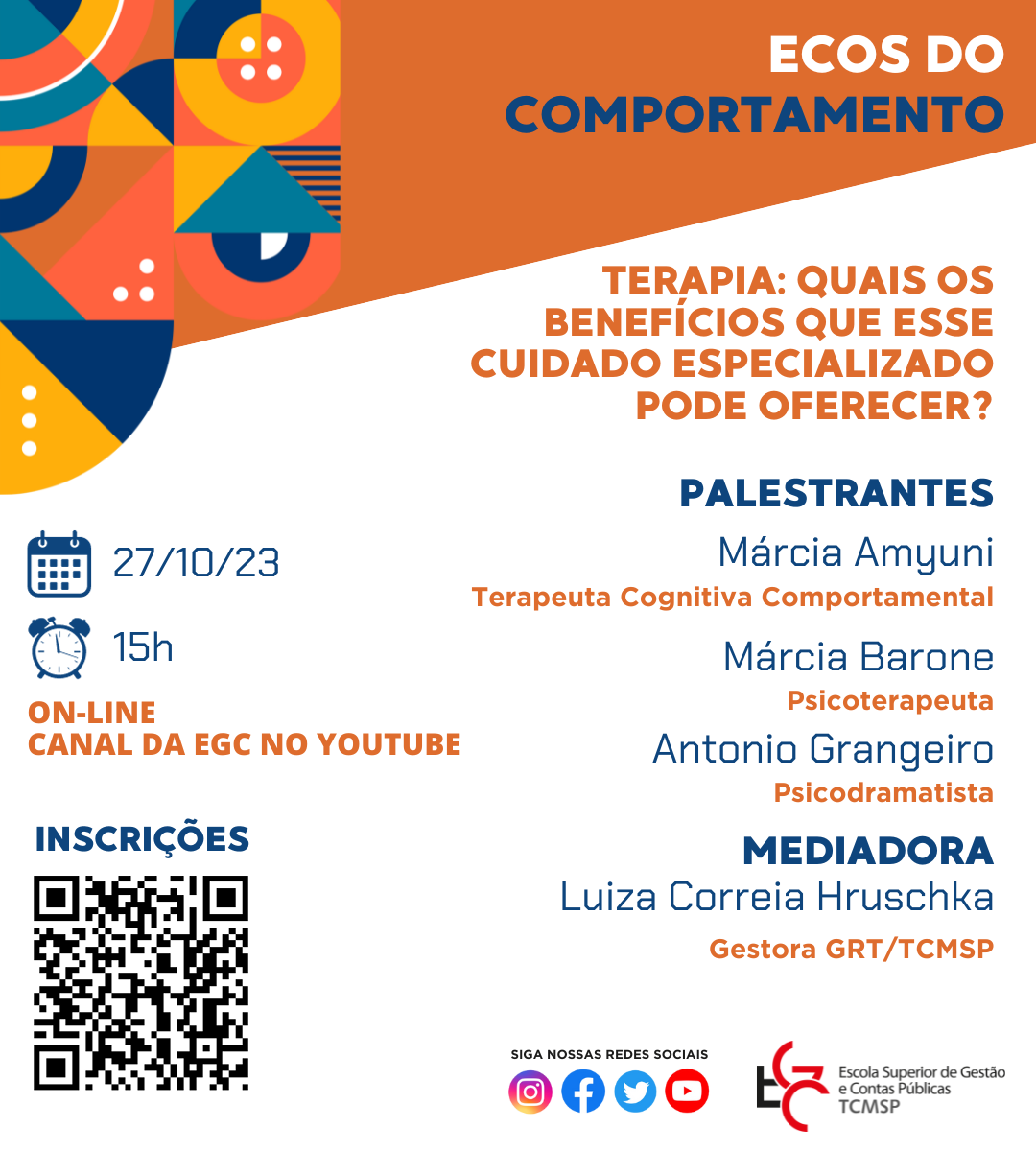 ecos do comportamento terapia flyer