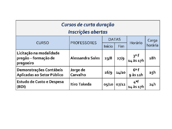 cursoscurta segundo semestre